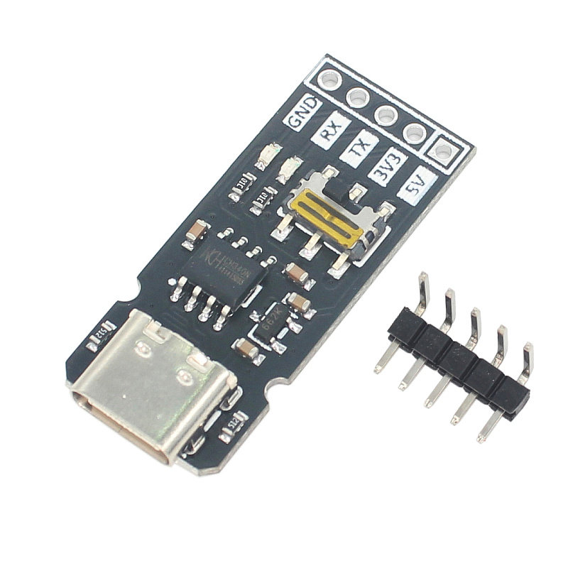 CH340 Type-C转串口模块3.3V/5V电平 刷机升压通信 USB TO SERIAL