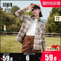 Semir, длинная хлопковая ретро осенняя фланелевая рубашка, средней длины, 2023