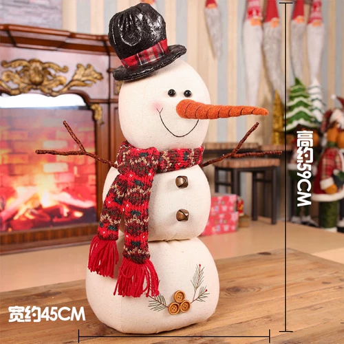 Рождественская ткань, кукла из пены, декор для отеля