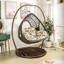 Double swing hanging chair home hanging basket rattan chair indoor European lazy hammock rocking chair balcony birds nest hanging orchid chair
