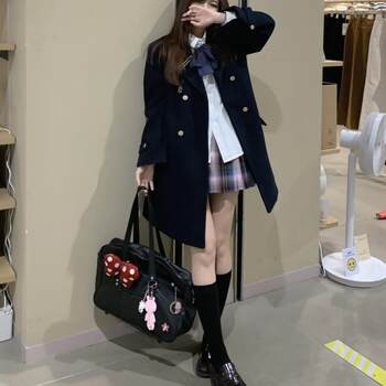 New school-sense autumn and winter thickened coat woolen jacket