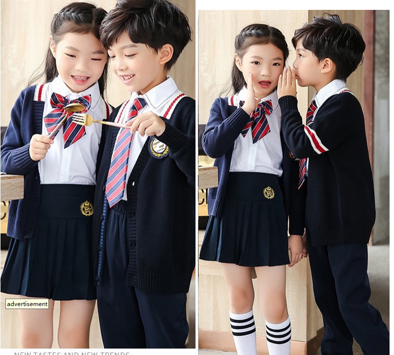20 kindergarten garden suit Fashion Children's school uniform customized English wind elementary school uniform