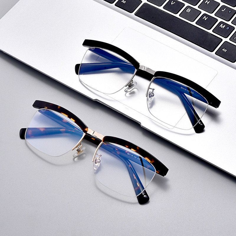 Stars Same Frame Anti-Blue Light Glasses Suit Mob men's radiation Men's radiation can be matched with myopia eyes frame flat light