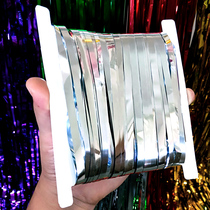 Rain silk curtain party wedding curtain birthday stage wedding wedding room photo background Christmas color strip decoration