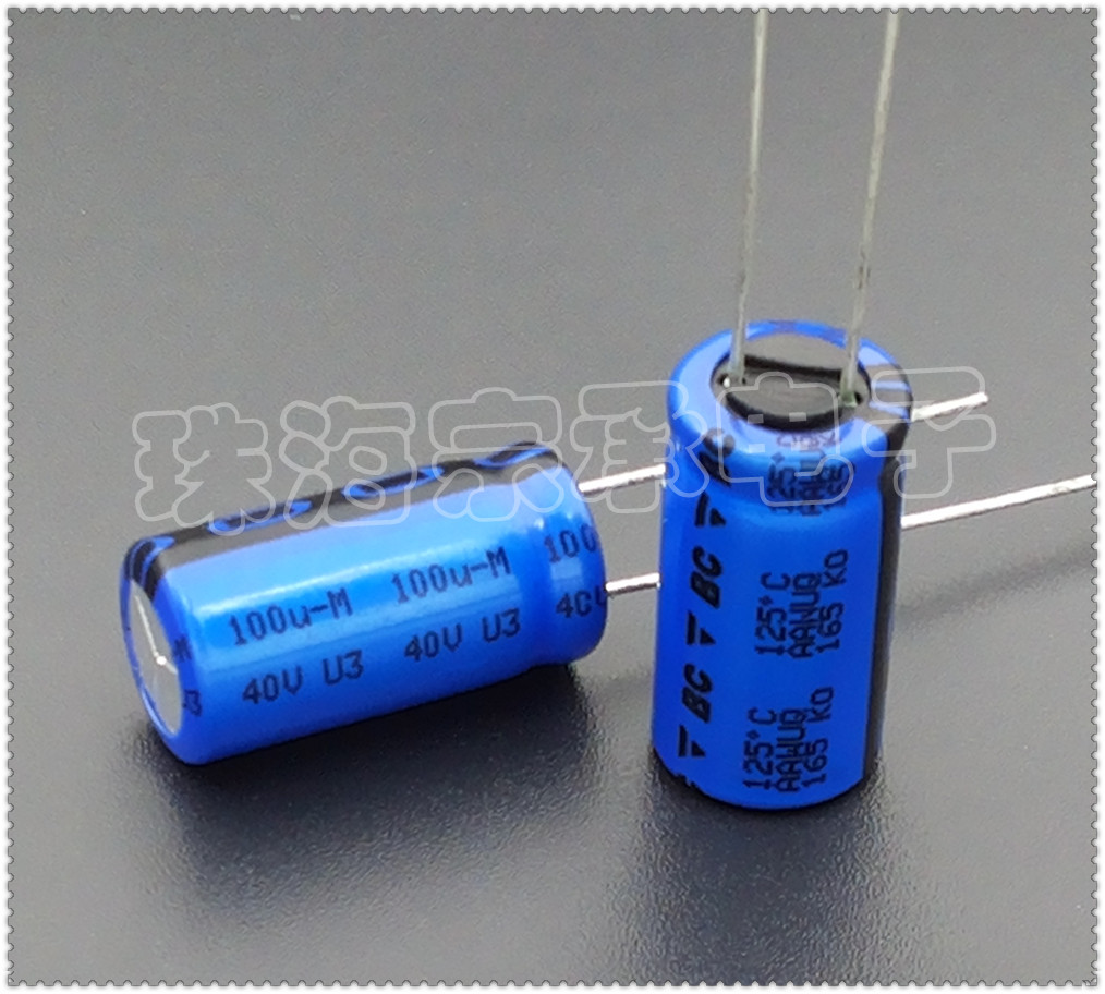 Imported Austria 100uF 40V VISHAY 165KO electrolytic capacitor Philips 125 degrees