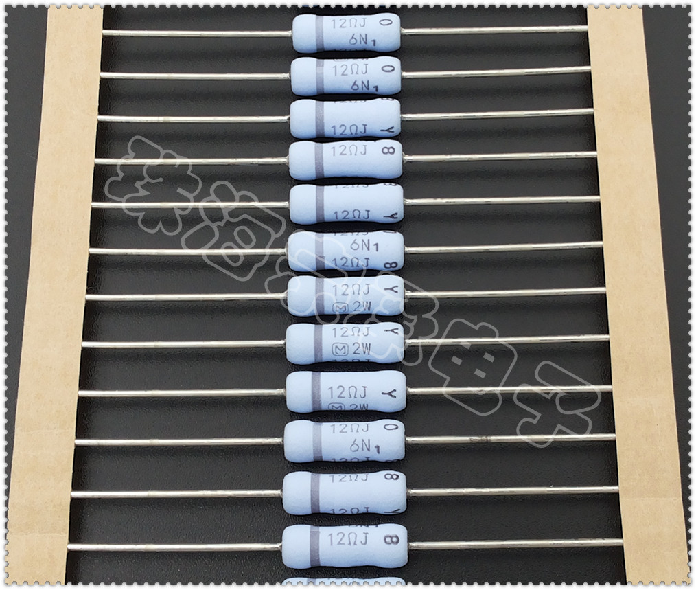 Imported Indonesian Panasonic 12R ERG 2W 12 Euro Panasonic metal oxide film resistance 12Ω