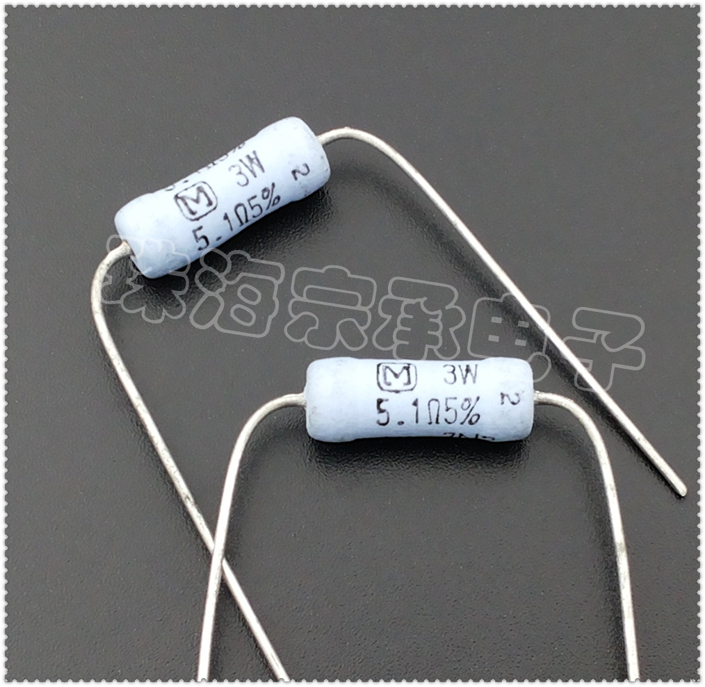 Imported Indonesia 5 1R 3W Panasonic 5 1 European copper foot metal film resistance Panasonic 5 1 Ω