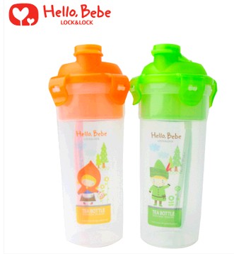 包邮限量乐扣乐扣HelloBebe儿童PP塑料便携运动水杯470ML