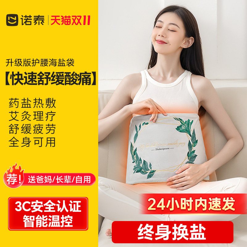 诺泰护腰海盐包热敷包盐袋热敷理疗袋电加热粗盐肩颈肚子艾灸盐包
