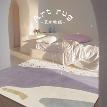 INS Wind Abstract Carpet Original Design Nordic Modern Minimalist Bedroom Bedside Living Room Mat Line Girl Ground Mat