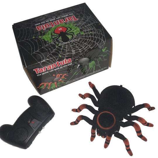 遥控无线充电会爬墙天花板行走仿真蜘蛛整蛊道具吓人恶搞玩具包邮