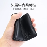 Мужской короткий бумажник для друга, кошелек, из натуральной кожи, подарок на день рождения