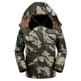 Зимняя рабочая утепленная куртка, пуховик с капюшоном, увеличенная толщина, для среднего возраста