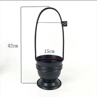 Большая черная углеродная корзина