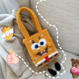 Губка Боб Ручная рука -Сумка DIY Материал Домашняя шерстяная сетка, чтобы отправить подруги
