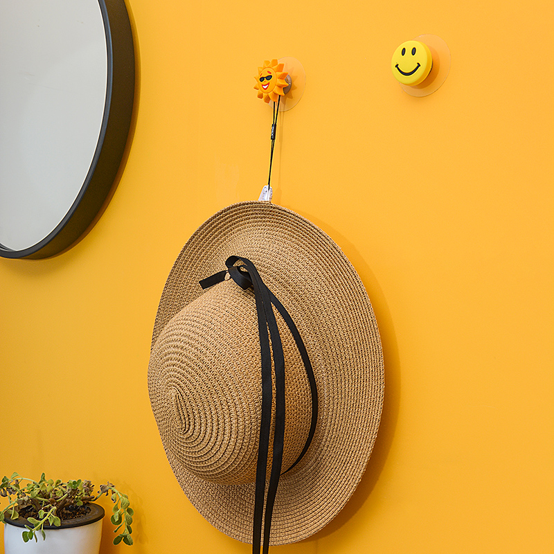 Children's room Cashless Punch-free Powerful Hanging Clothes Hook Little Kid Anticollision Hook Single Delivery Nail-Free Hook single hook