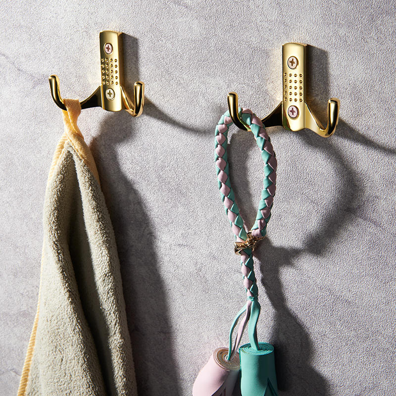 Modern Minimalist Eurostyle Clothes Hook Single Hook Solid Creative Hook Double Crochet Hood Hood Hook Bedroom Living-room Bathroom Special