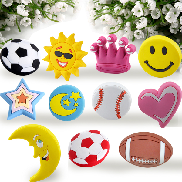 Children's room Handle Cabinet Doors Cute Cartoon O-style wardrobe Garbage Drawers Cupboards Soft Glue Crashworthy Cupboards Small Handles