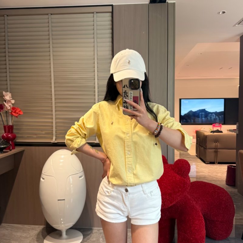 Authentic in Stock|Ralph Lauren Oxford Shirt for Boys, Exclusive Store Model, Chick Yellow Color Label Authentic in Stock|Ralph Lauren Oxford Shirt for Boys, Exclusive Store Model, Chick Yellow Color Label