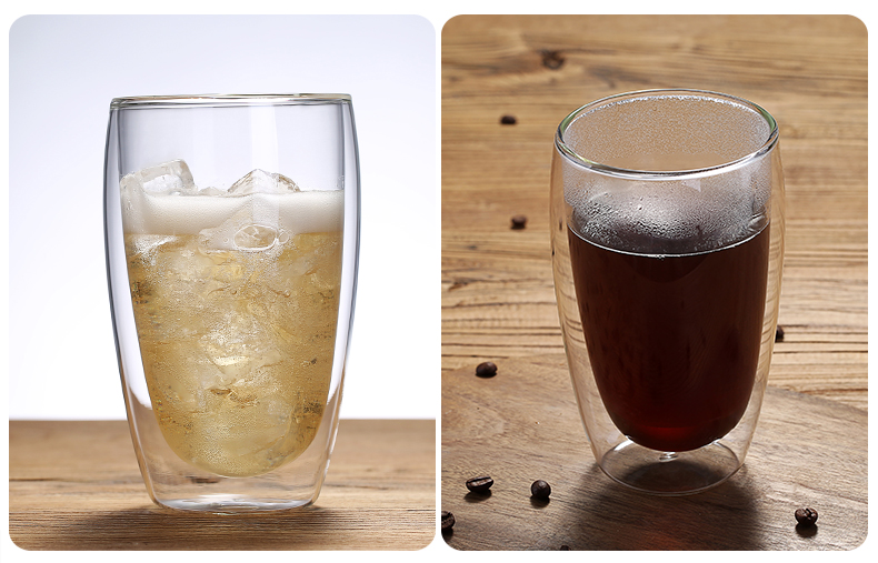 耐熱ガラス二重カップ牛乳カップコーヒーカップ高温ガラス製コップ家庭用コップ,タオバオ代行-チャイナトレーディング