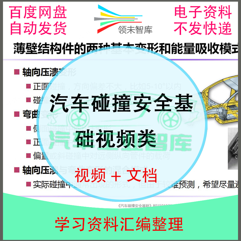 Automotive Collision Safety Basic Video Series Automotive Collision Safety Reference Material Z95