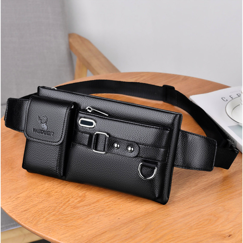 New Cortex Male Purse Multifunction Mobile Phone Bag Large Capacity Casual Chest Bag Tide Card Diagonal Satchel Light Single Shoulder Bag-Taobao