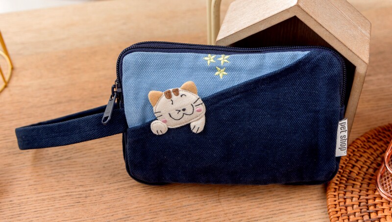 Клатч 清仓特价 越南进口petshop nz-970 纯棉布艺双层手机袋手拿包新款 No brand