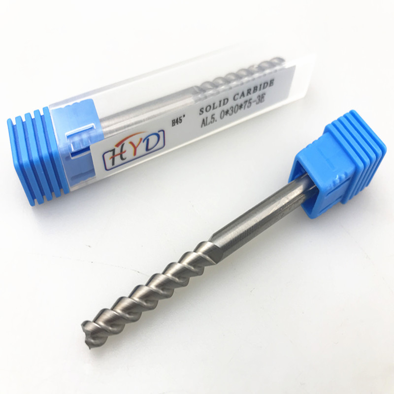 3-edge aluminum milling cutter standard 30-edge length 75mm length aluminum with knife 2-3-4-5-6-8-10-12