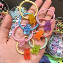 (Spot) South Korea bebe prince cute children color candy color bear Hairband cartoon small head rope