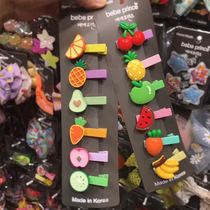 (Special spot) South Korea bebe princ hair accessories fruit duckbill clip hairpin broken hair bangs clip hairclip
