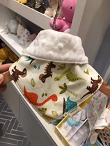 (Spot) South Korea bebe prince plus velvet cartoon triangle saliva towel baby bib scarf