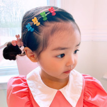 (Spot) South Korea imported colorful flowers Bunny Star mini baby grab clip bangs headdress hairclip