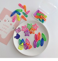 (Spot) Dongdaemun same ins explosive color candy color children luminous bbclip edge clip hairpin 3cm