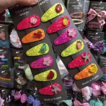 (Special spot) South Korea bebe prince hair accessories fruit sequins water drop clip starfish hairhairclip hairpin hair card