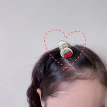 (Spot) Korean Caring Little Bear Cherry Knocks Cute Hair Accessories Mini Hair Catch Sweet 100 Hitchhiking Catch Clip