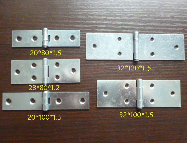 20 * 80 * 1 5mm blue white zinc folding without frame glass balcony window hinge without frame glass door window hinge