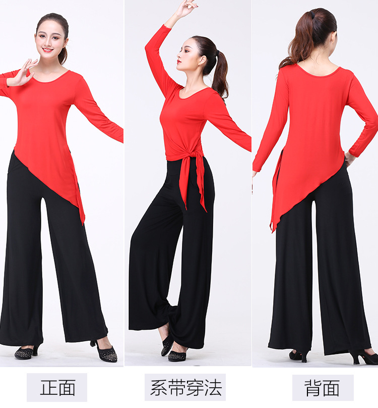 Quần áo tập nhảy hiện đại mùa xuân và mùa thu mới - Khiêu vũ / Thể dục nhịp điệu / Thể dục dụng cụ quần áo thể dục nhịp điệu