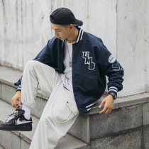 American Tide Brand Embroidered Baseball Clothing Men and Women Fall New Bomber Jacket bf Wind oversize Jacket