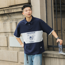 2022 Summer astronauts print Gripples POLO Hooded Boomer Loose leave Two casual short sleeves T-shirt blouses