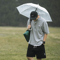 Lv Xiaohu big white goose embroidery summer polo shirt mens lapel collar Paul shirt casual short sleeve T-shirt ins Tide brand shirt