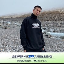 Lv Xiaohu Winter Tide Brand High-collar Sweat Men plus velvet thick warm long sleeve bottoming couple loose top