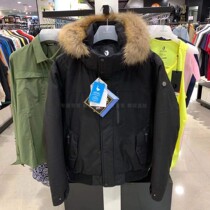 BLACK YAK breyak men's down jacket short goose down GTX full waterproof windproof raccoon fur collar warm