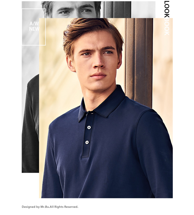 Mr. Quần áo dài tay T mùa thu Mới Nam Áo choàng cotton dài tay áo thun áo thun nam BT3663 t shirt polo