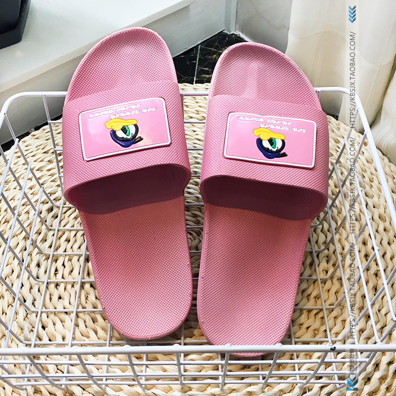 Fashion home slippers summer room bathing sandshoes outside the beach slip plastic granule surface anti-slip feet type