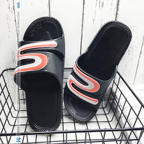Mens cool slippers waterproof and deodorant household non-slip slippers mens tide outdoor plastic soft bottom line flow summer