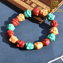 Dialect and Tian jade boutique optimisation of three colour green pine stone high porcelain blue mood featured Millver monosphere handstring S3