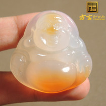 Rare dialect boutique wear-grade special offer recommended Brazilian warm and exquisite agate Maitreya Laughing Buddha pendant pendant s2