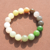 Popular Dialect Hetian Jade Xinjiang Qiemo Sugar Qinghai Material Smoked Purple Jasper Lotus Root Powder Card 12mm Duobao Bracelet R1