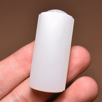 Dialect Hetian Jade Russian Basha Material Mutton Grade White Jade Oil Waxy Fineness Good Peace and Sound Brand Pendant Pendant R1