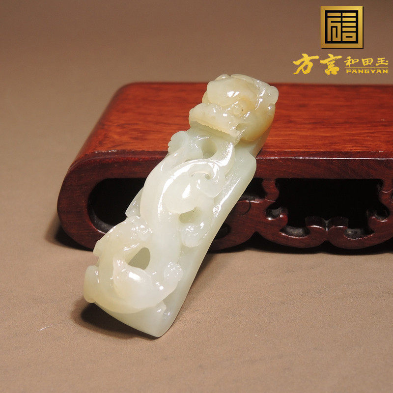 古玉老和田玉独角兽摆件，东方美学的璀璨明珠？-笔搁-淘宝好物网